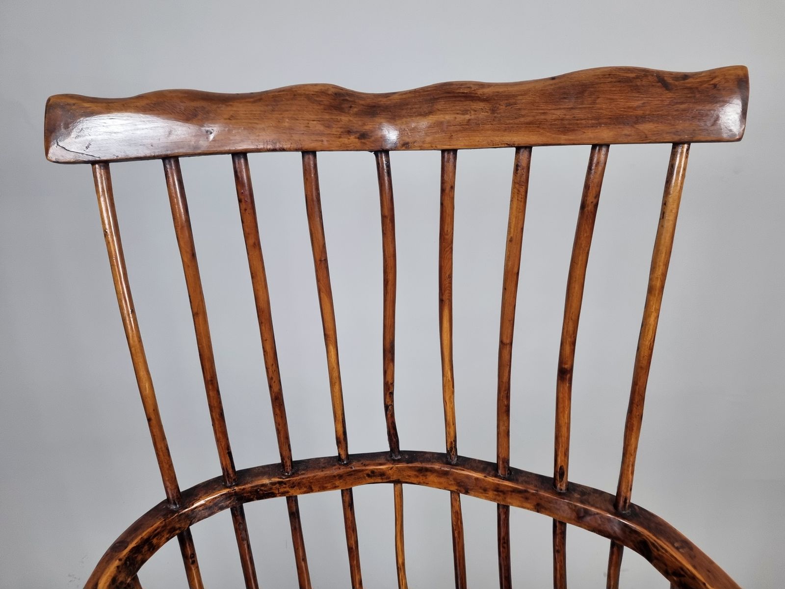 Primitive 18th Century Welsh Hedge Chair photo vintage