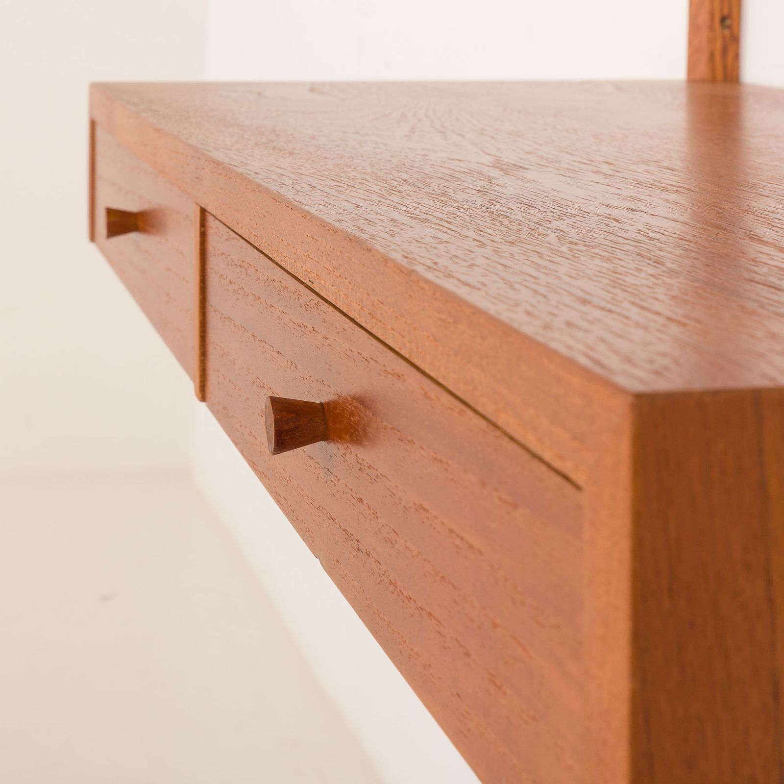 photo furniture Danish Teak Shelving Unt With A Desk In The Style Of Poul Cadovius, 1960s
