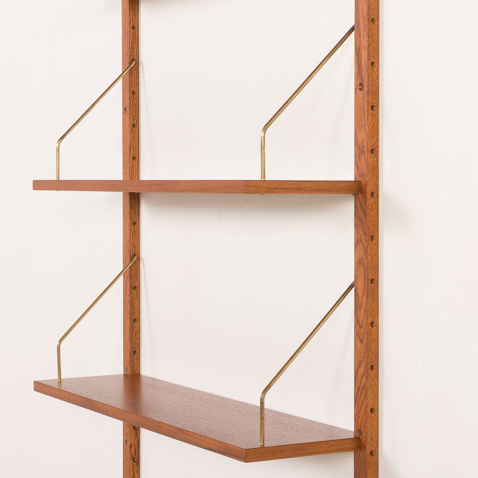 Furniture Danish Teak Shelving Unt With A Desk In The Style Of Poul Cadovius, 1960s photo