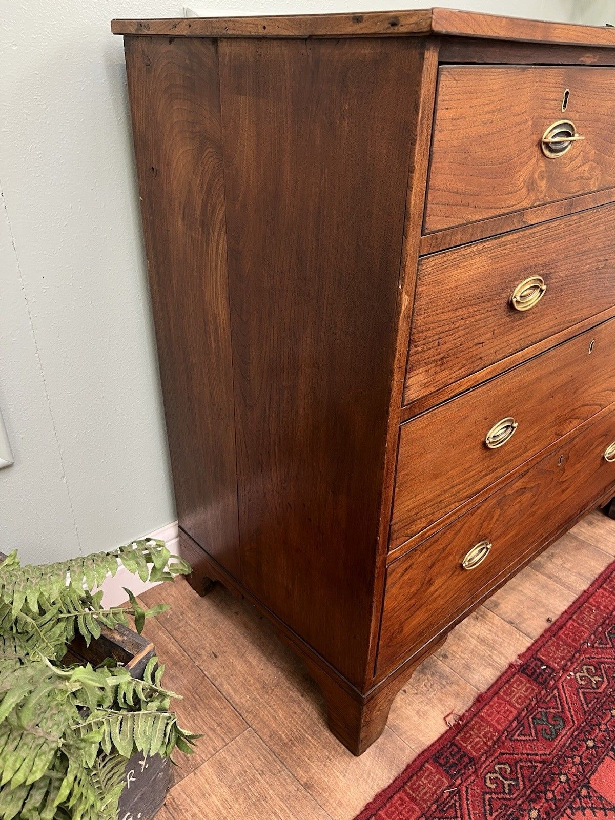 Superior Quality Rare Solid Elm Country House Antique Georgian Chest Of Drawers photo 625.0