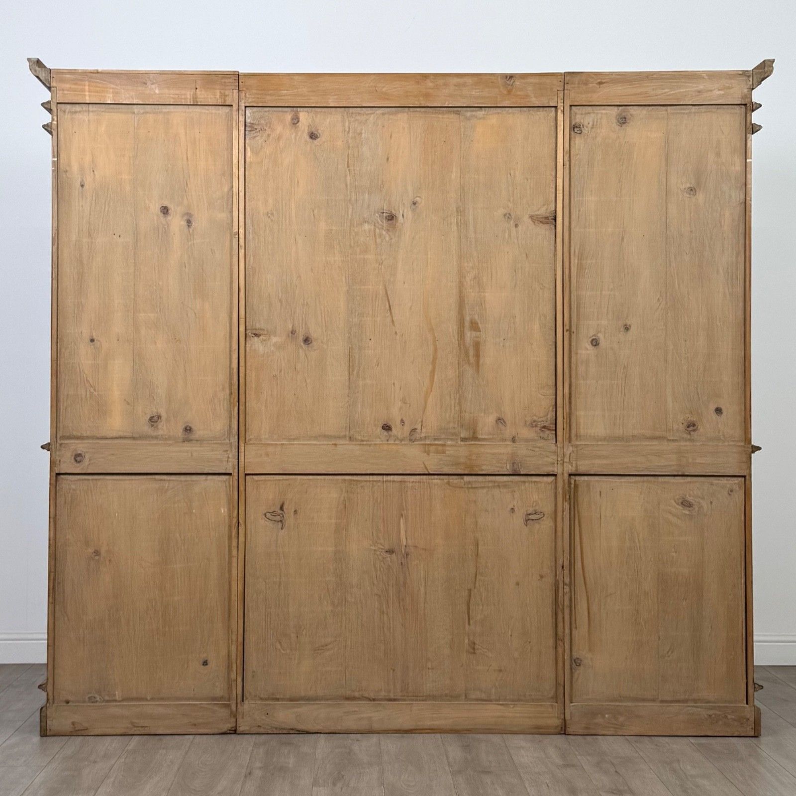 Antique 20th Century Large Breakfront Bookcase In Pine ( Af 5584 ) photo vinterior