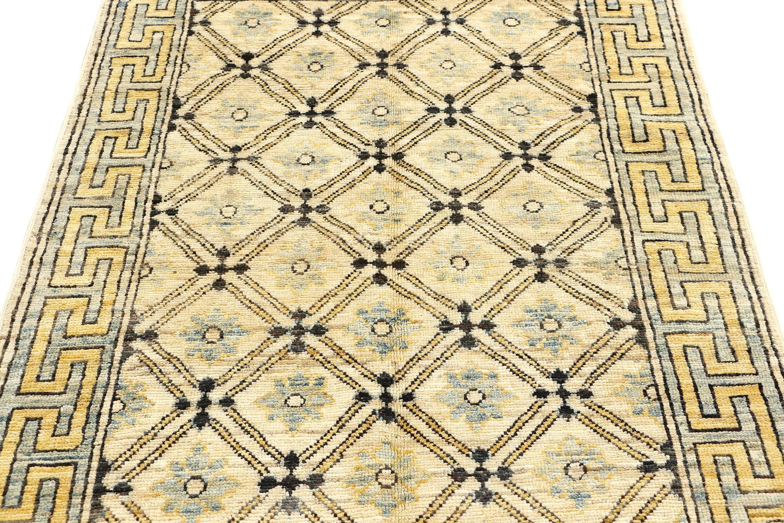 3x5 Ivory Khotan Oriental Handmade Tribal Rug photo for sale