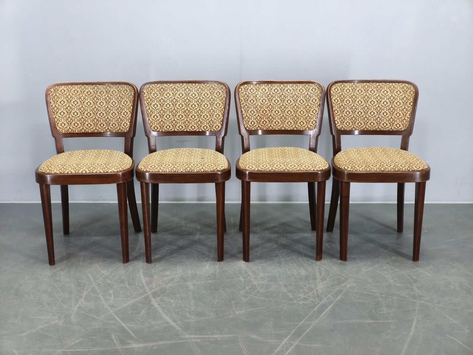 Set Of Four Dining Chairs Produced By Thonet In Czechoslovakia During The 1940s. photo Furniture