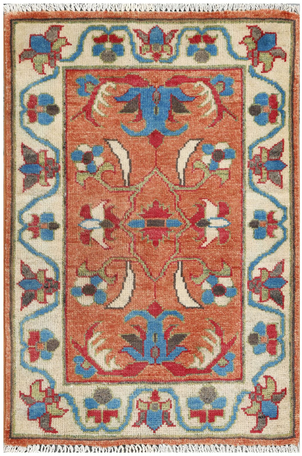 2x3 Afghan Tribal Handmade Wool Oriental Area Rug