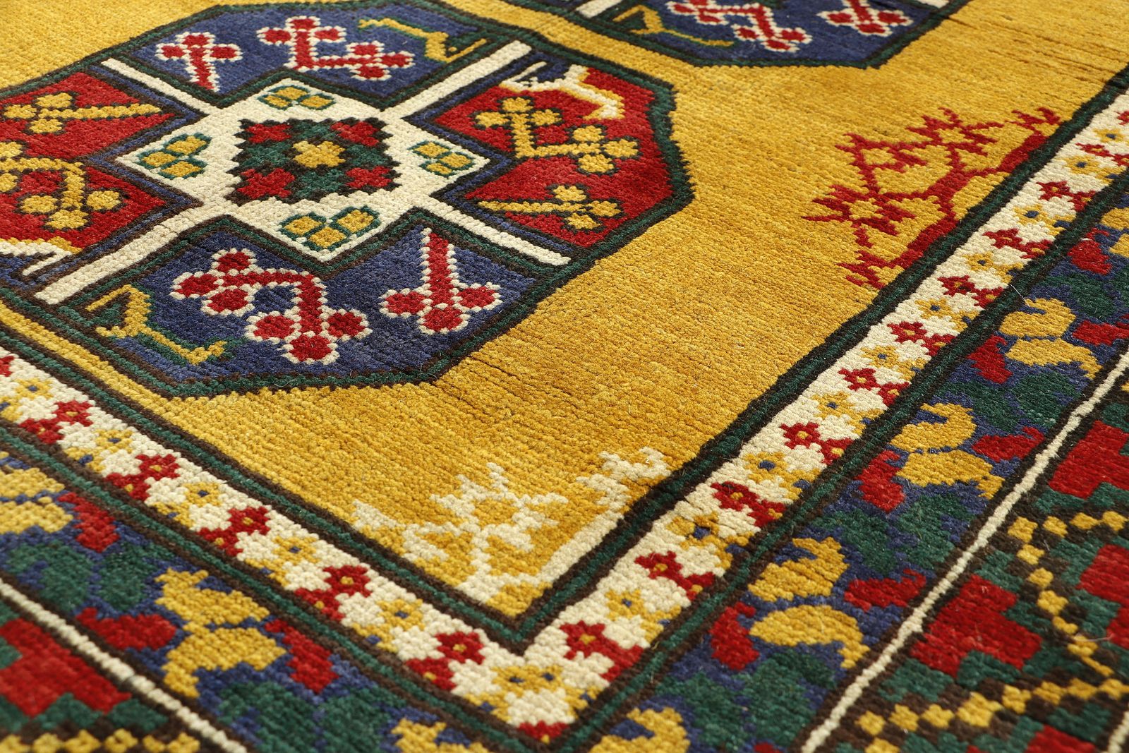4x6 Gold Bokhara Handmade Afghan Geometric Area Rug photo Textiles