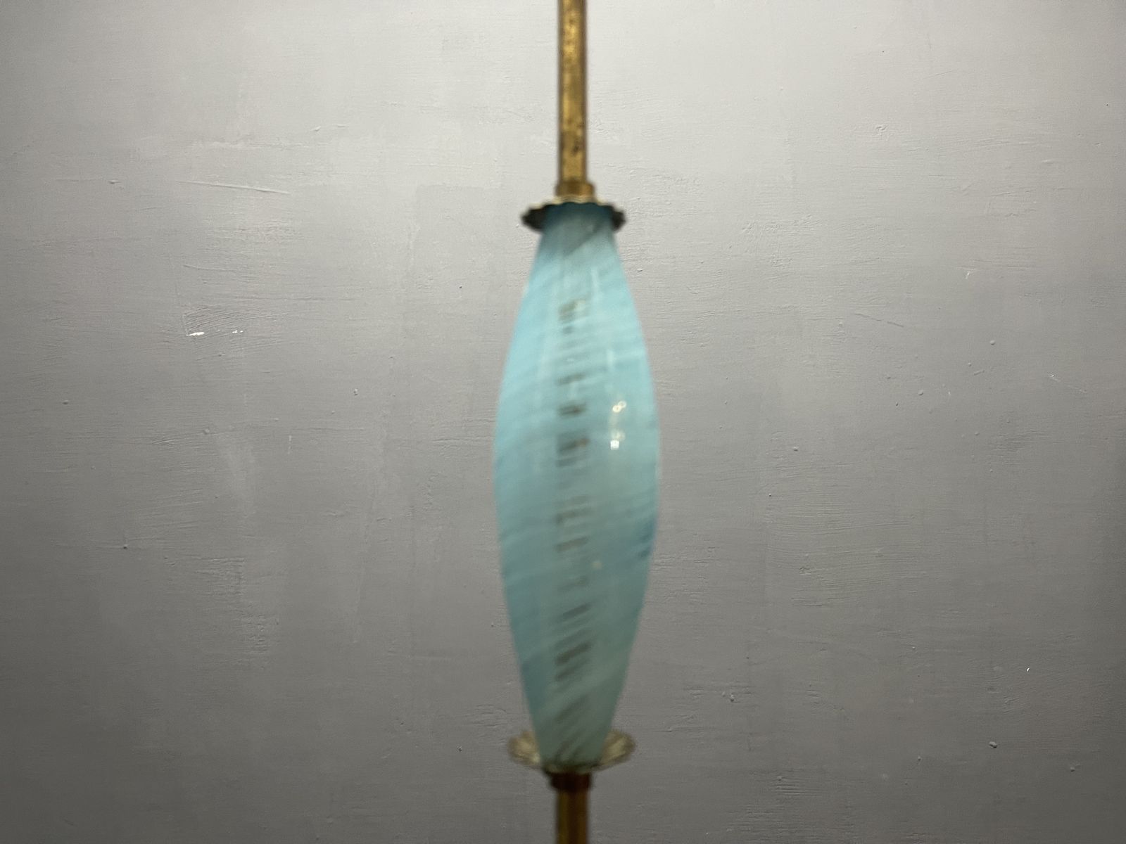 photo vinterior Italian Blue Murano Glass Chandelier 1950’s