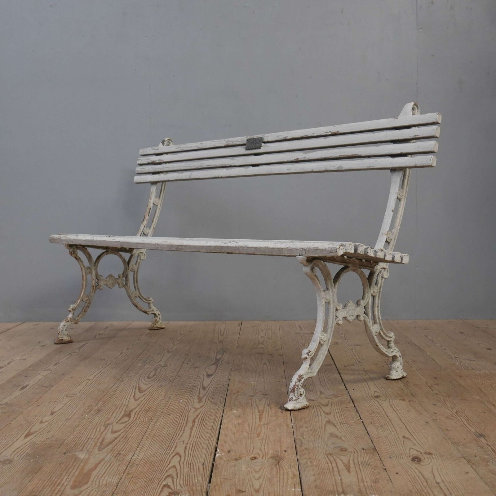 Early 20th C Outdoor Bench By Joseph Lissior Of Liege