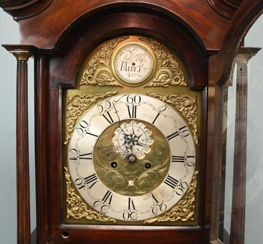 Georgian Scottish Grandfather Clock Longcase Matt Wylie Paisley 1780 photo buy