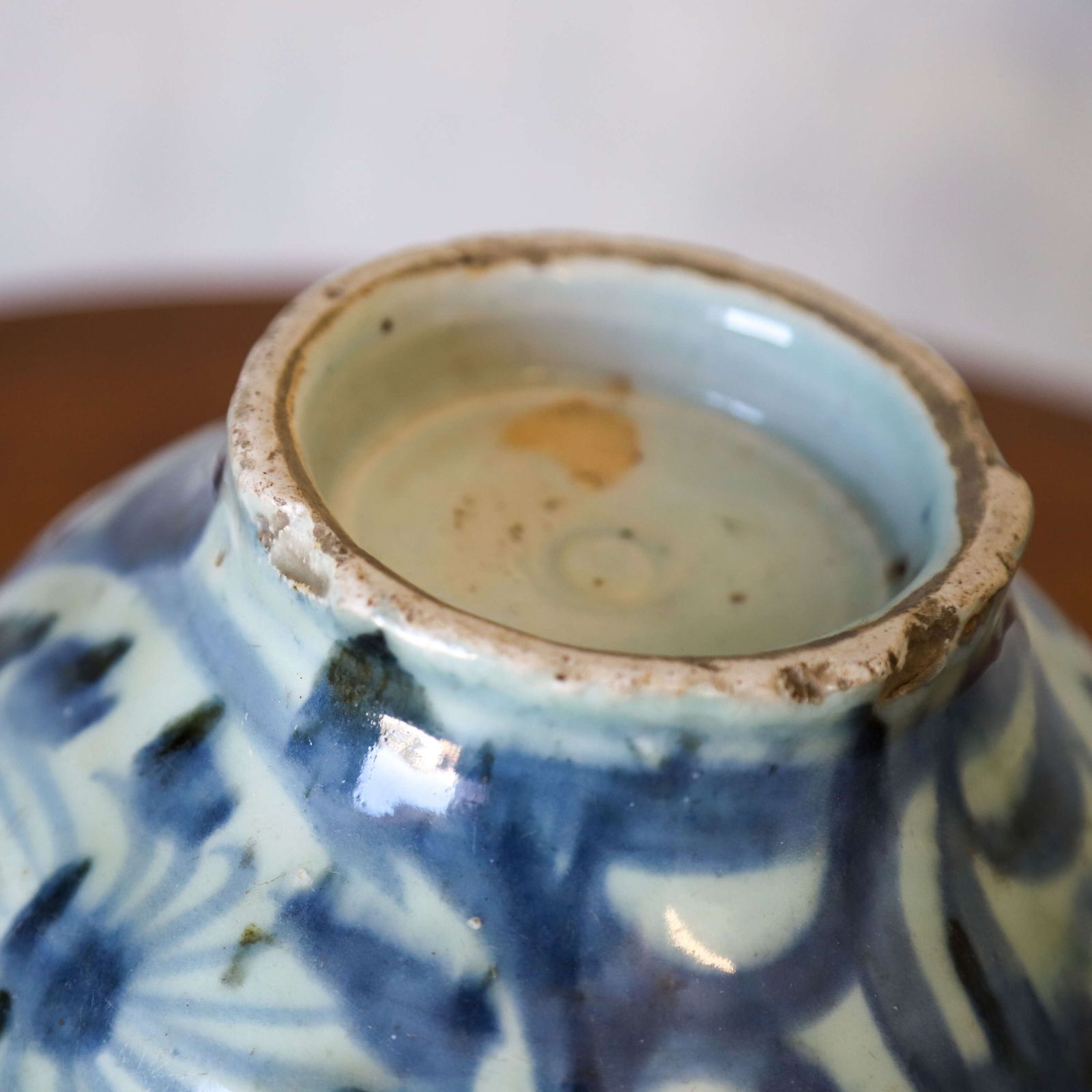 Ming Dynasty Swatow/Zhangzhou Blue & White Porcelain Vase, 16th 17th Century photo vintage