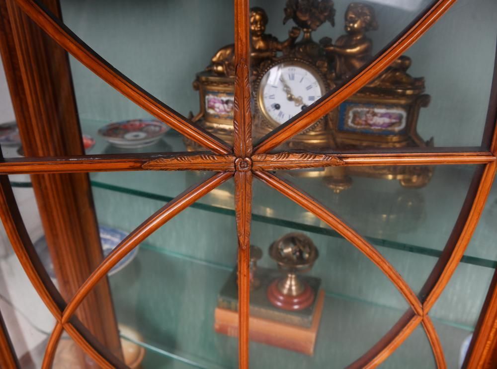Victorian Satinwood Display Cabinet Edwards And Roberts Circa 1880 photo vinterior