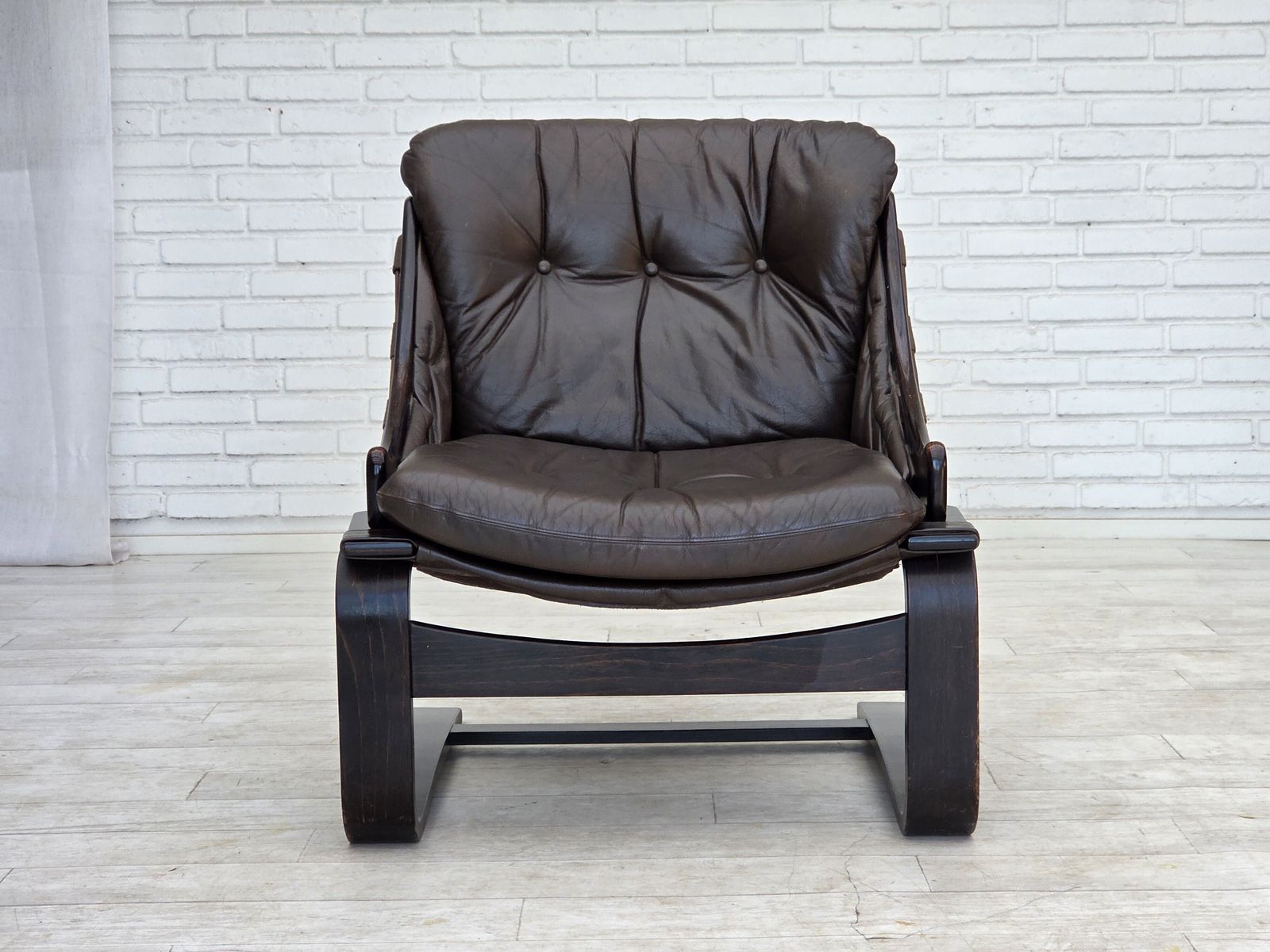 Meubels Ca. Jaren 1970, Zweeds Design Van åke Fribytter, Fauteuil, Meubeleer. photo