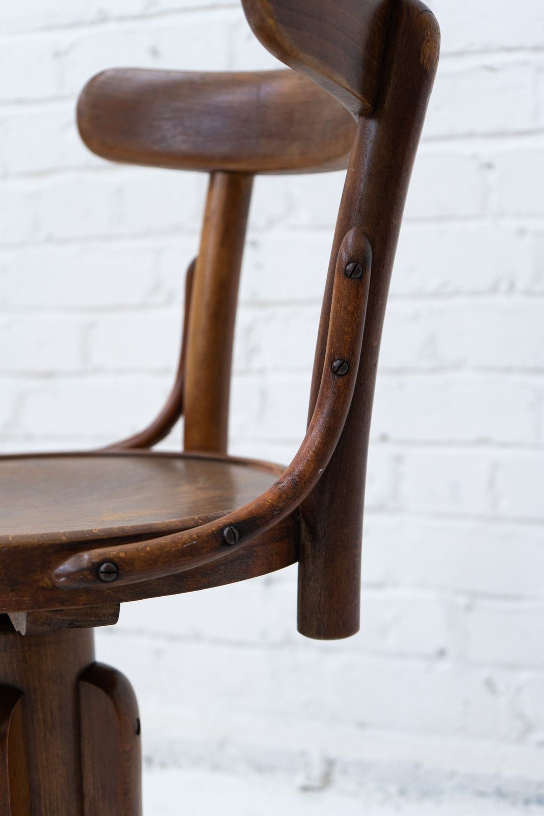 1930s Danish Industrial Swivel Chair Manufactured By Knud Engsig photo vinterior