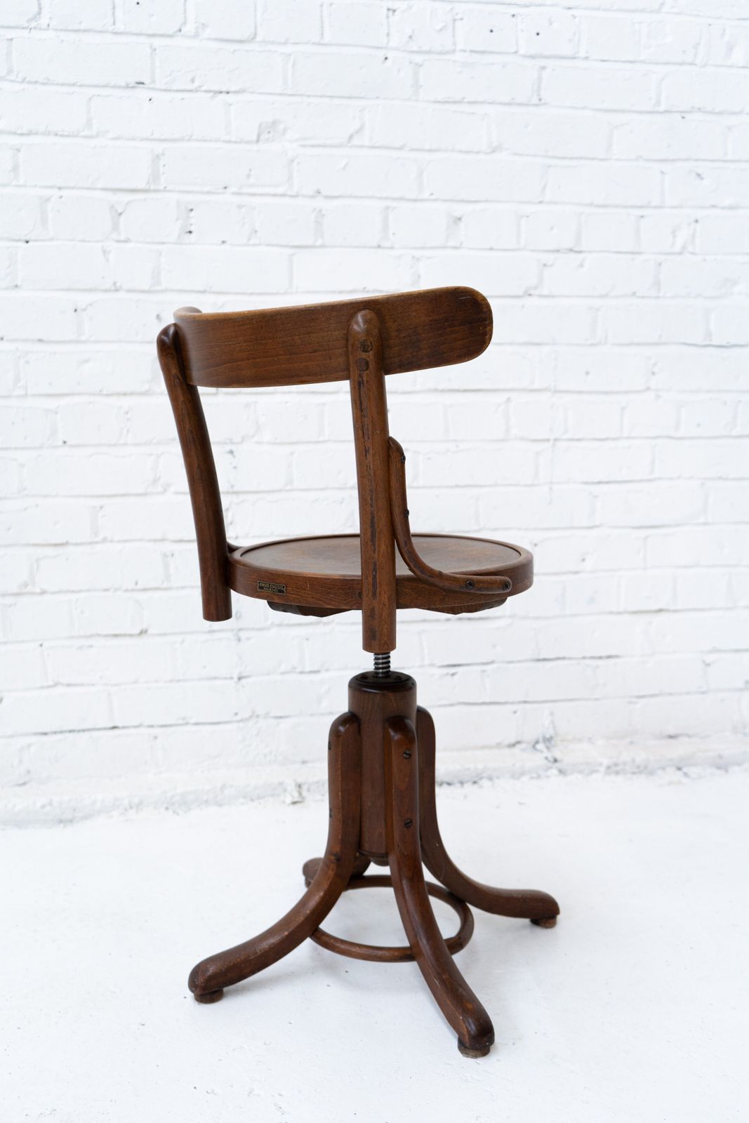 1930s Danish Industrial Swivel Chair Manufactured By Knud Engsig photo vintage