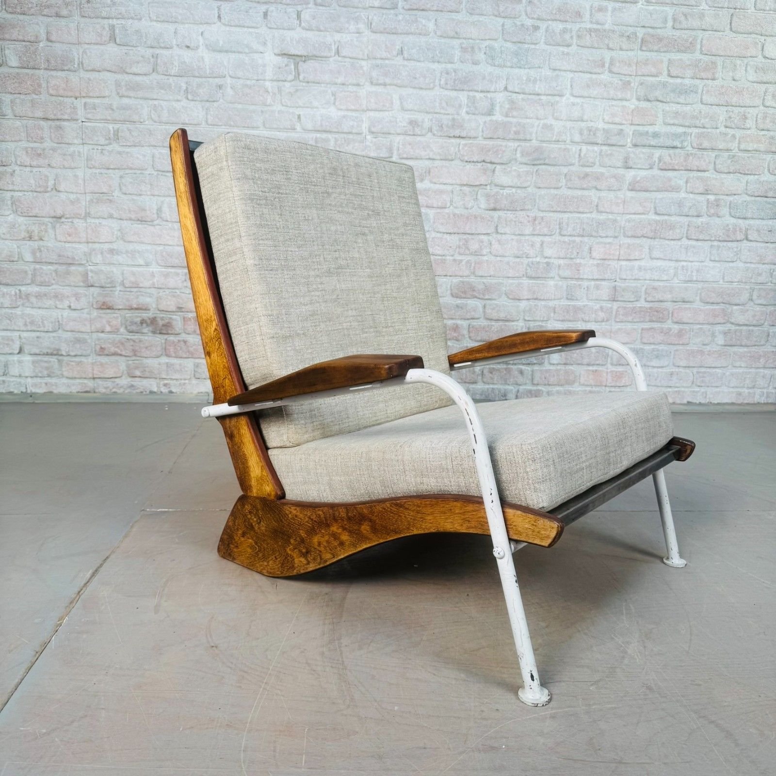 Mid Century Armchair In The Style Of Jean Prouvé “Kangourou” photo Furniture