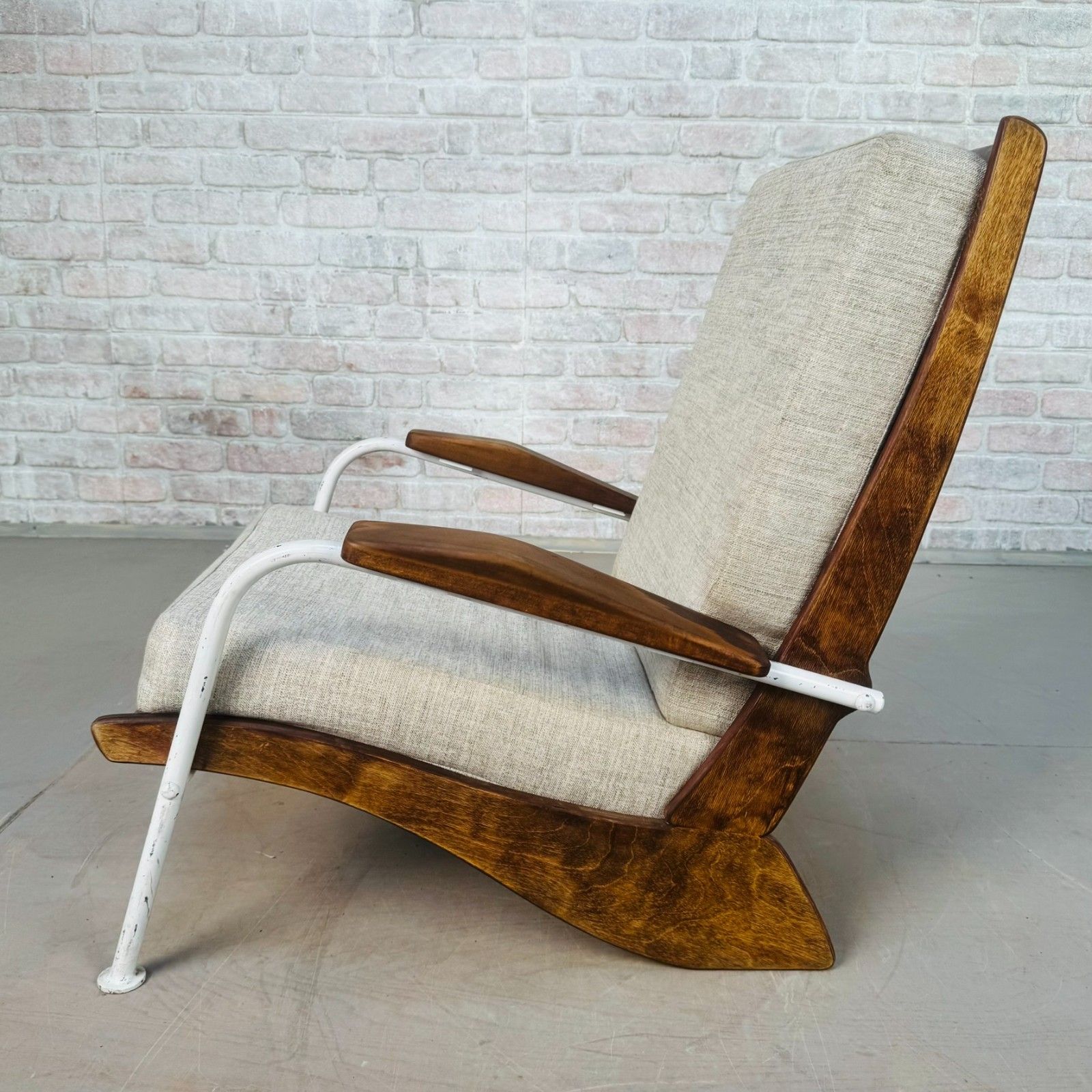 Mid Century Armchair In The Style Of Jean Prouvé “Kangourou” photo vinterior