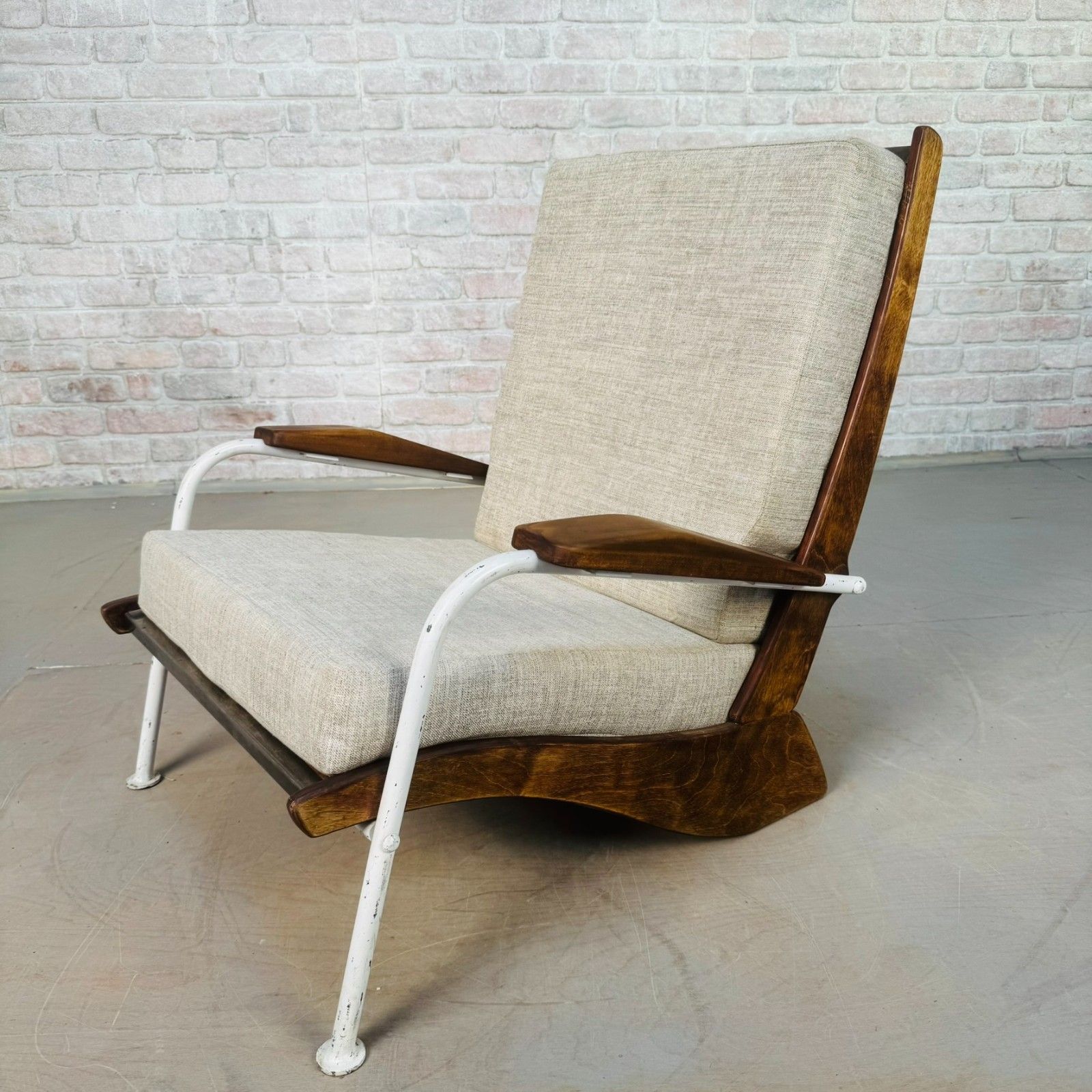 Mid Century Armchair In The Style Of Jean Prouvé “Kangourou” photo buy