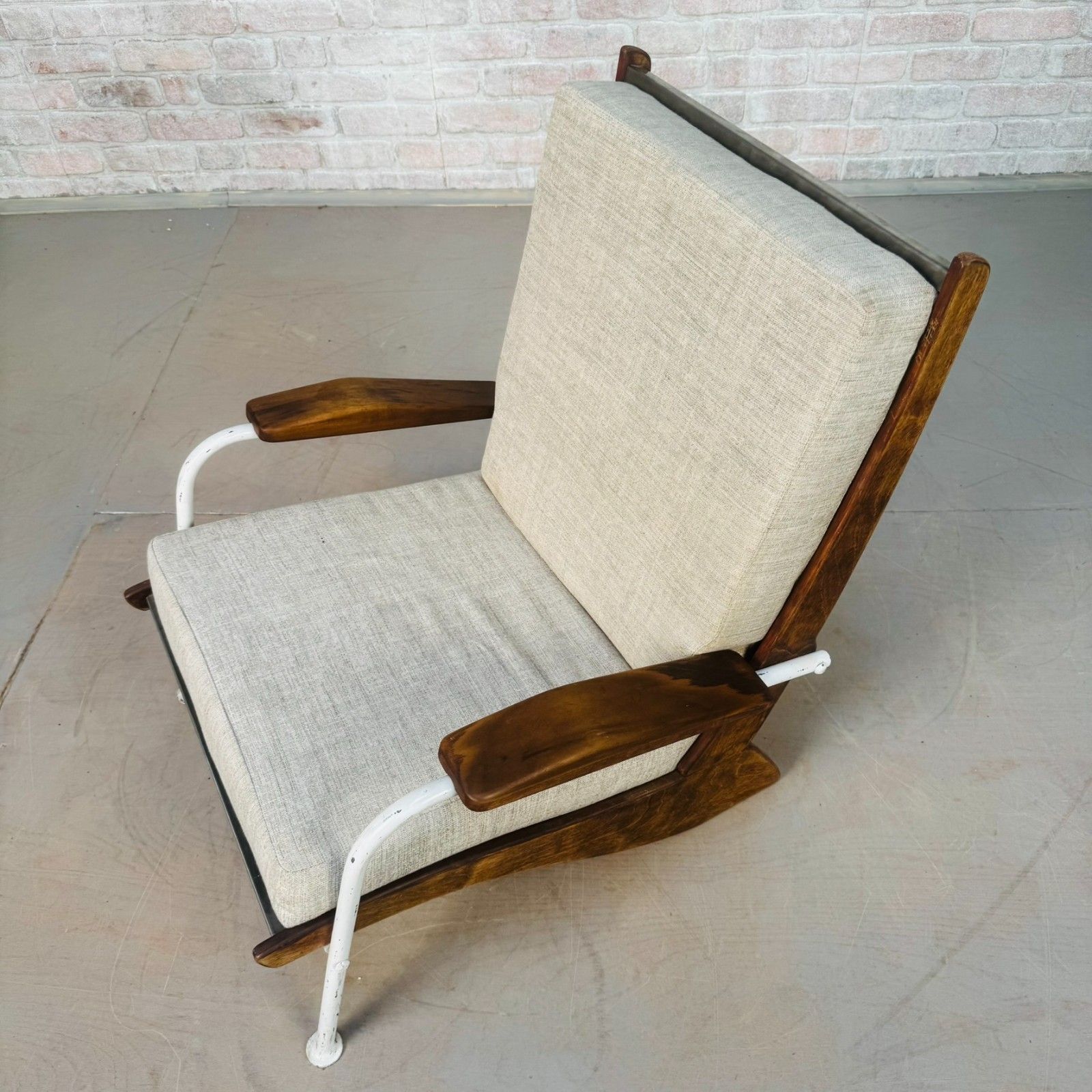 Mid Century Armchair In The Style Of Jean Prouvé “Kangourou” photo vintage