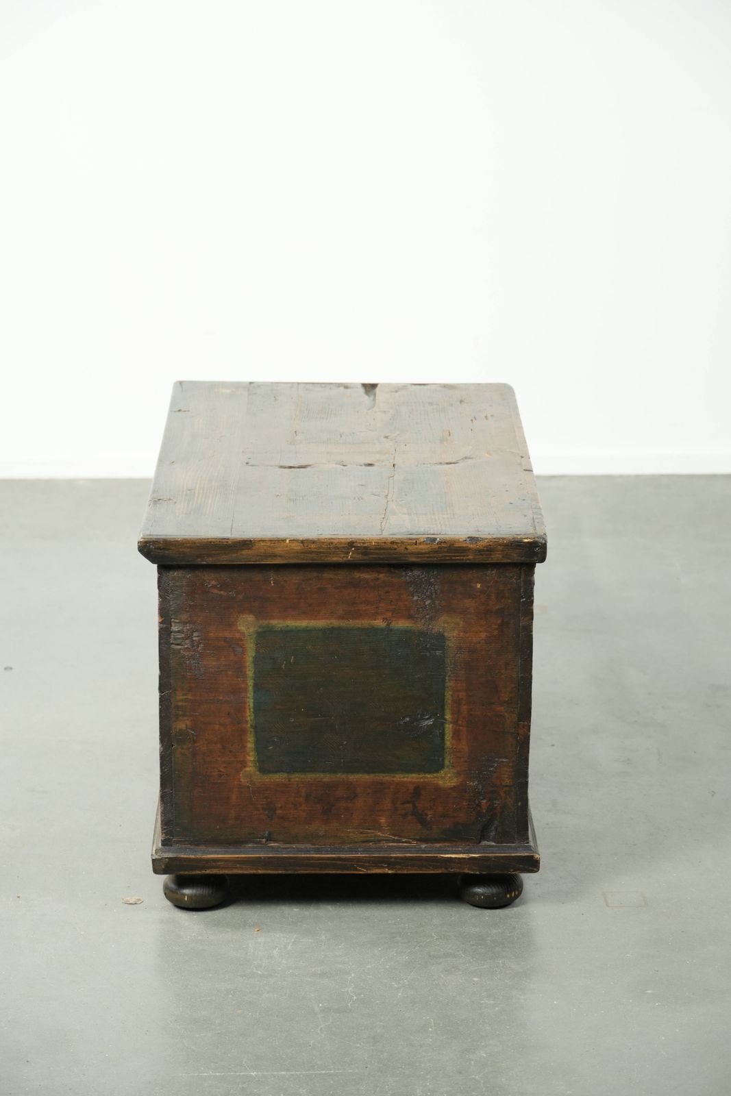 Subtle And Decorative Hand Painted Antique Austrian Bridal Chest With Character photo 362.0