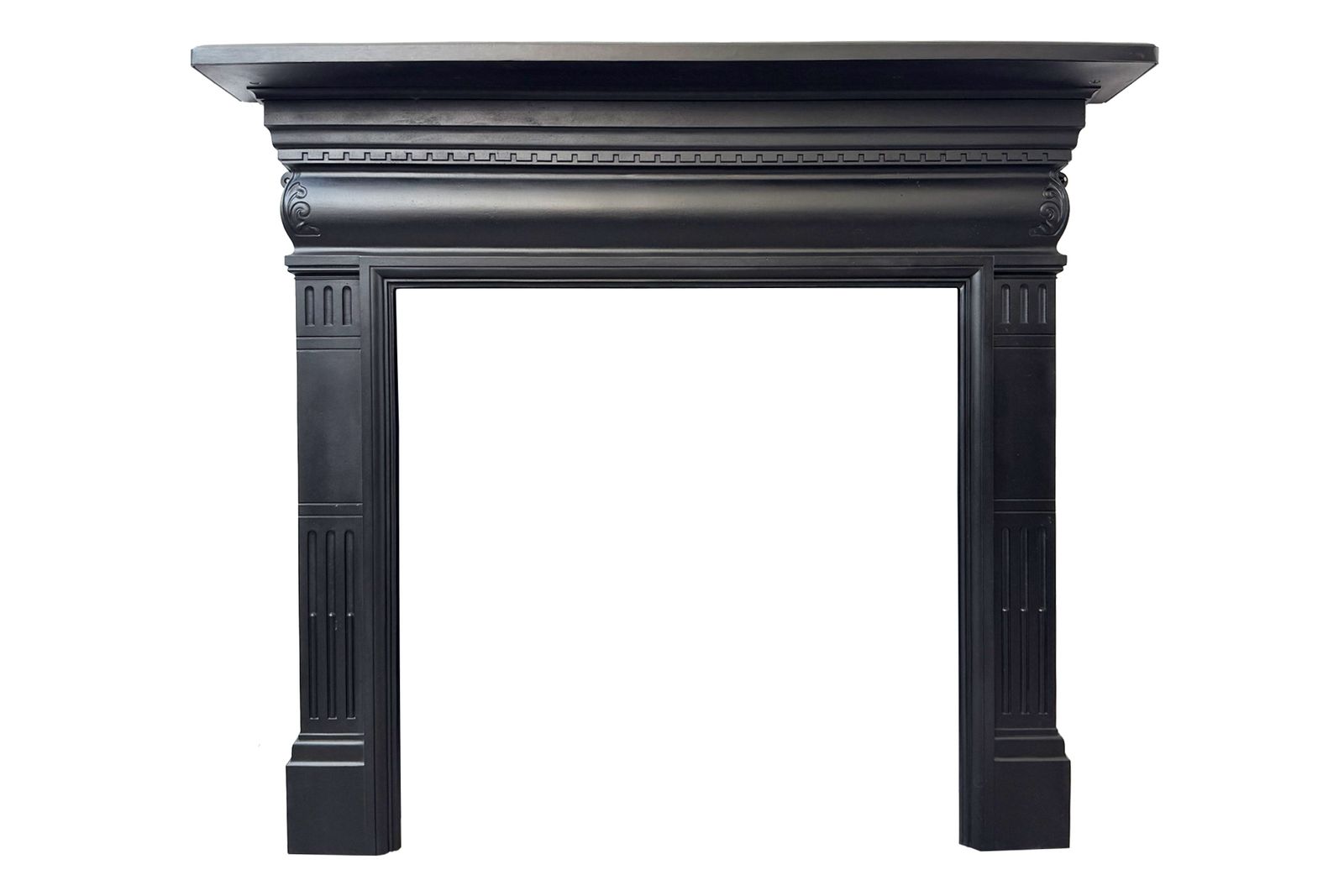 Home Fixtures Antique Late Victorian Cast Iron Fireplace Surround photo