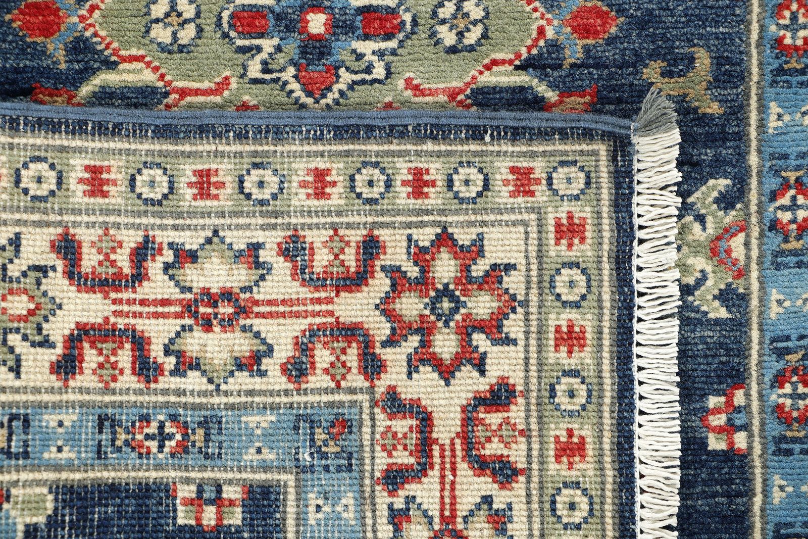 3x10 Blue Karaja Oriental Tribal Wool Runner Rug photo vinterior