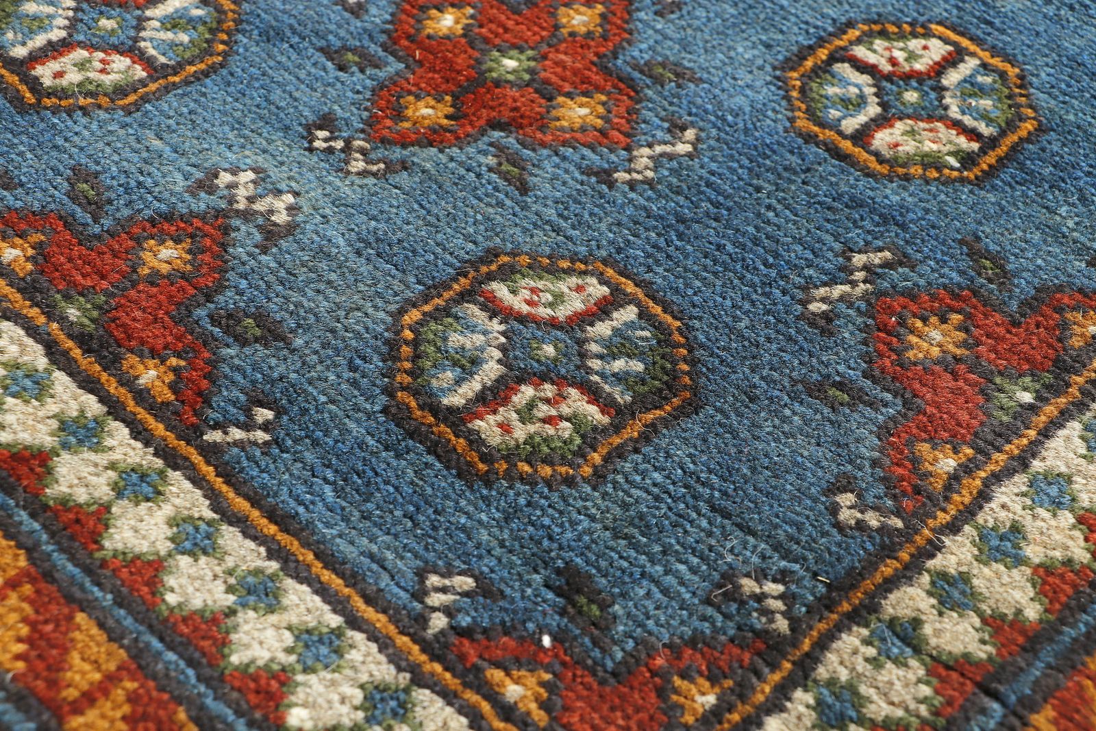 5x7 Afghan Bokhara Hand Knotted Traditional Rug photo Textiles