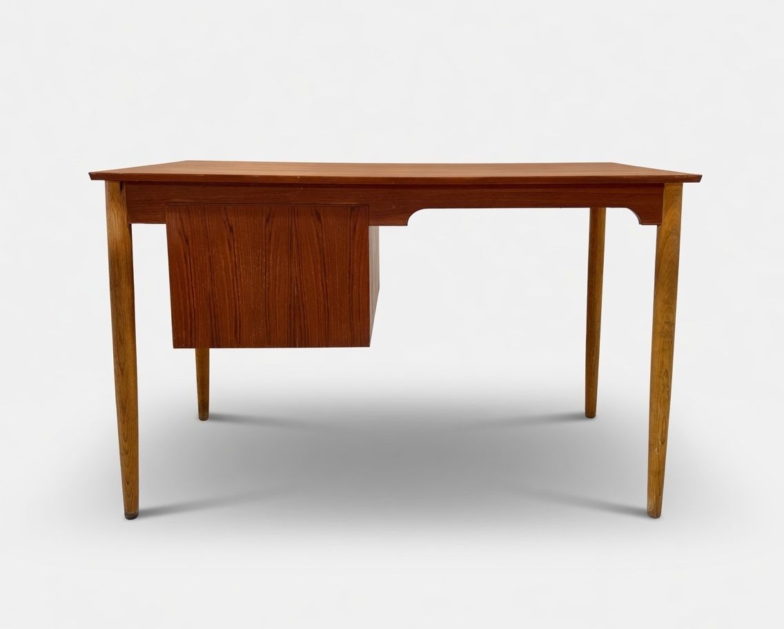 Custom Listing   Danish Petite Teak & Beech Desk photo 977.0
