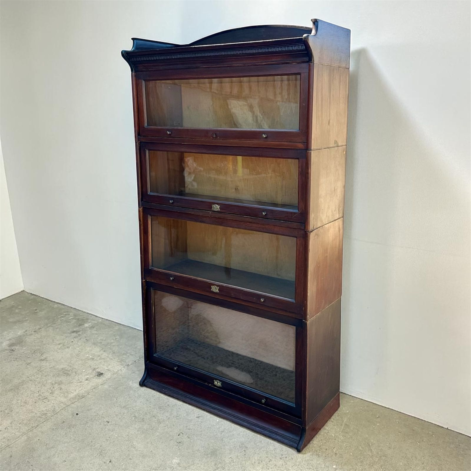 Antique Harris Lebus Mahogany Barrister Bookcase