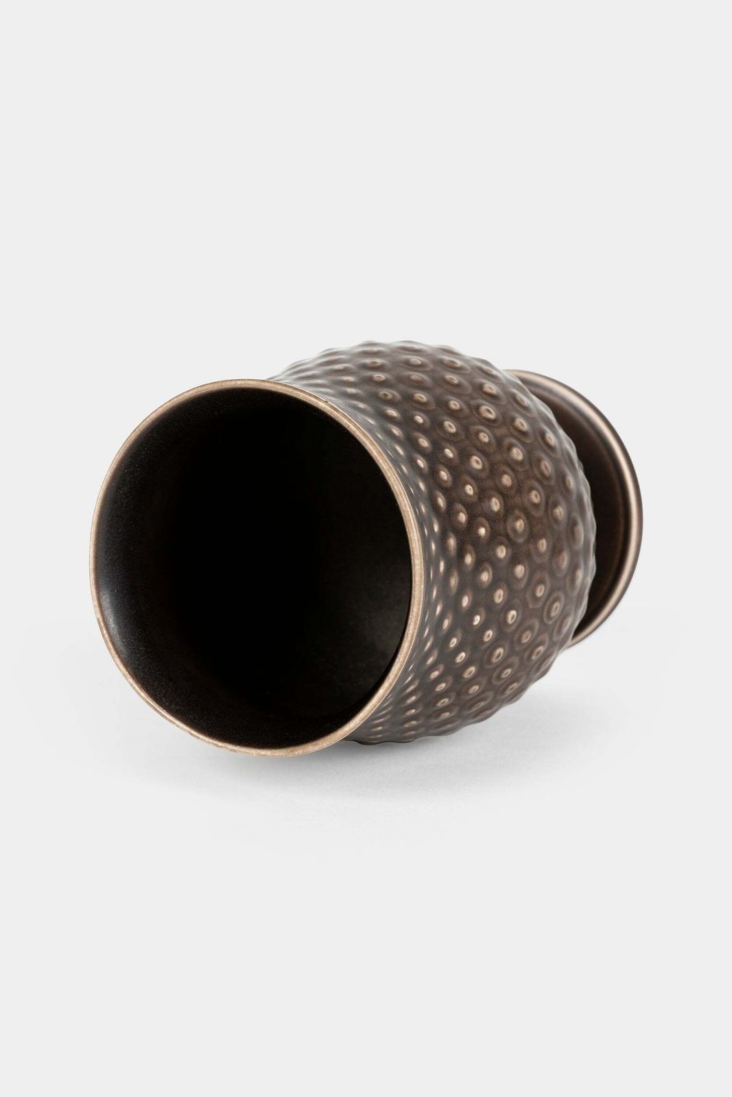 Nils Thorsson For Alumina Royal Copenhagen, Faience Vase, Brown Solbjerg Series, Denmark, 30s photo for sale
