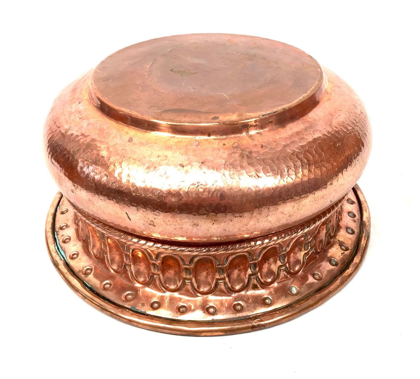 Antique Large Art Nouveau Copper Planter / Plant Pot / Jardiniere Arts & Crafts photo 125.0