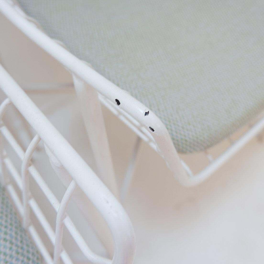4067.0 Set Of 8 Modern Armchairs In White Lacquered Steel photo