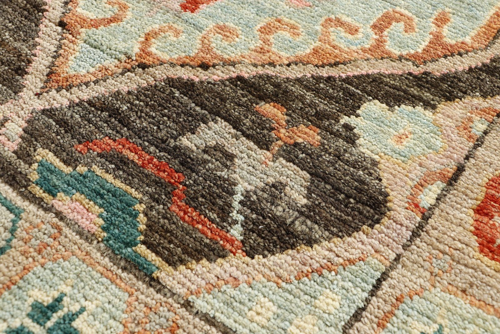 3x6 Charcoal Turkish Oushak Living Room Bedroom Rug photo Textiles