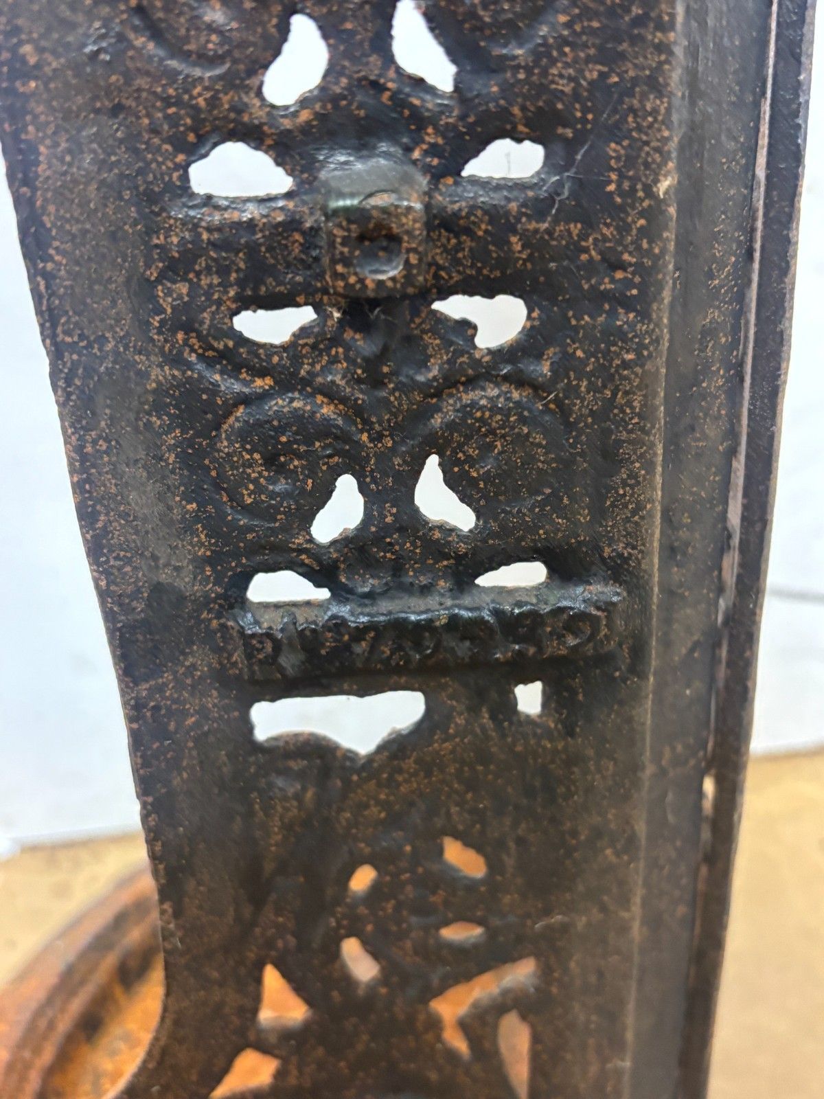 Antique Late Victorian Cast Iron Corner Umbrella/ Stick Stand With Reg Mark photo buy