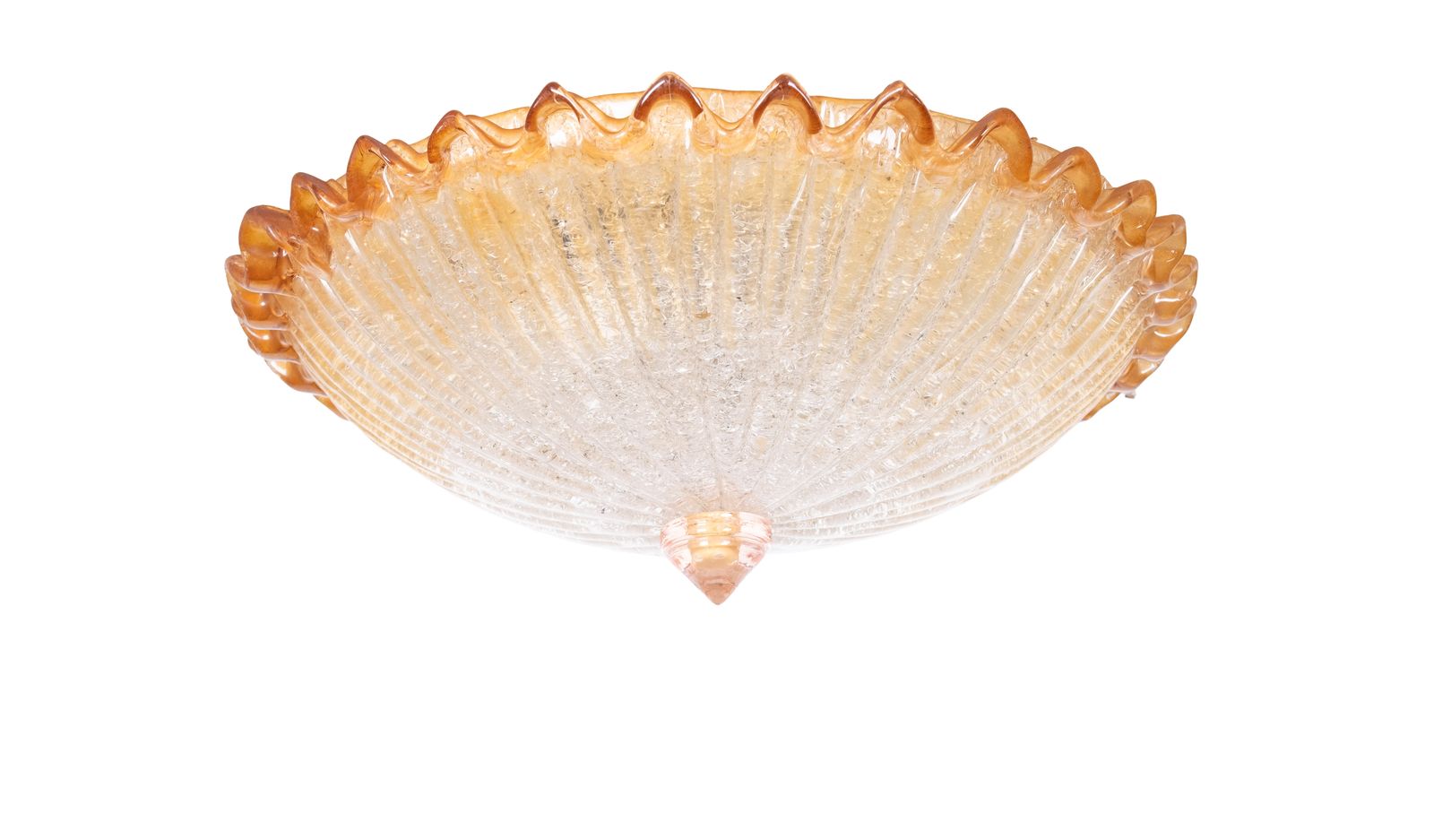 Mid Century Barovier & Toso Attributed Flush Mount Italy