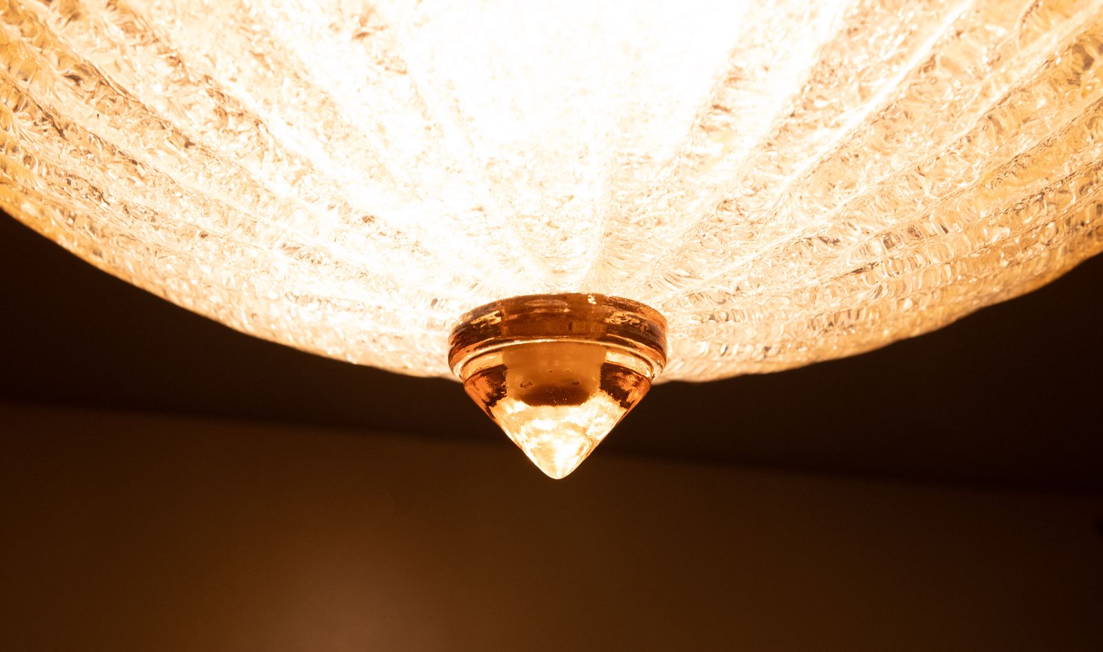 Verlichting Mid Century Plafondlamp, Toegeschreven Aan Barovier & Toso, Italië photo
