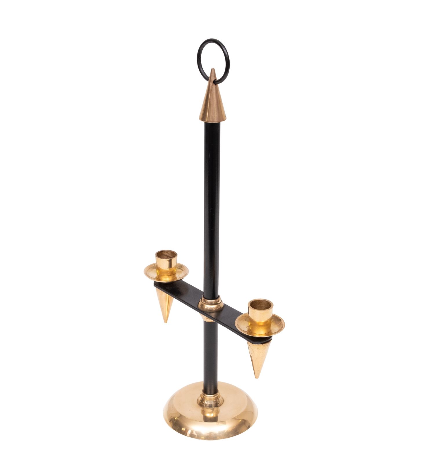 1940s Italian Brass Candle Stick Holder photo 690.0