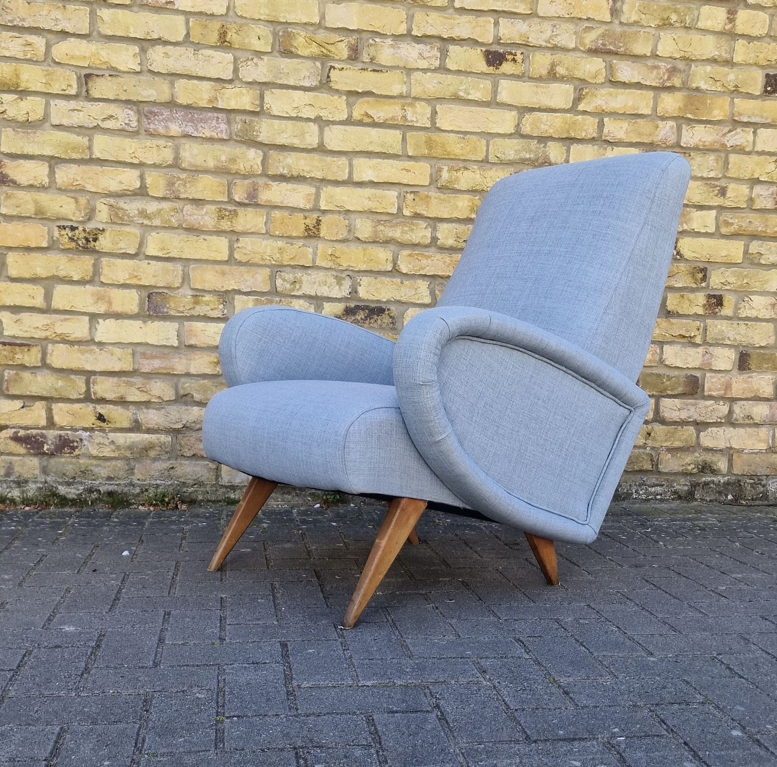 Sculptural Italian Lounge Chair, 1950's,