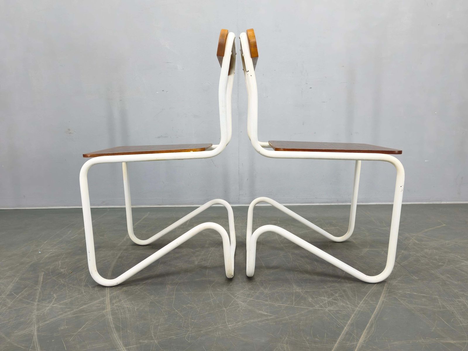 Set Of 4 Bauhaus Cantilever Chairs, Tubular Steel, Germany 1930s photo 2243.0