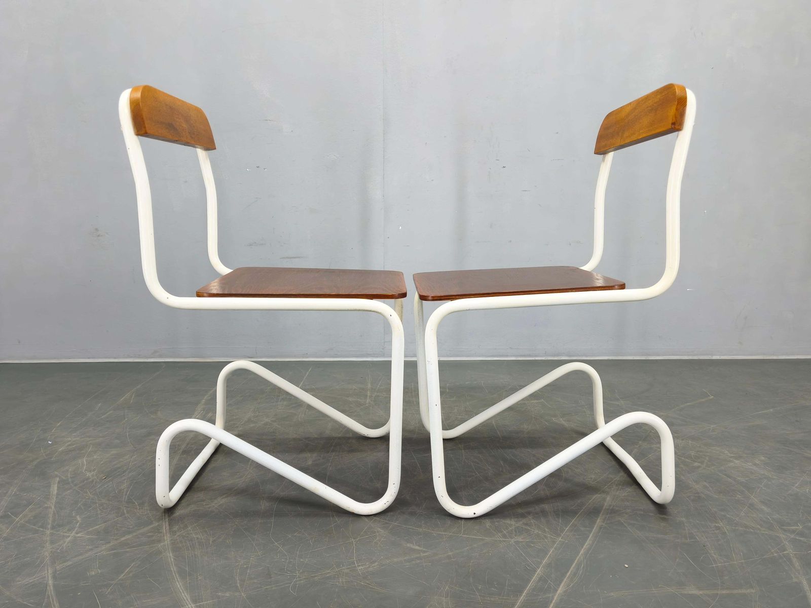 Set Of 4 Bauhaus Cantilever Chairs, Tubular Steel, Germany 1930s photo buy