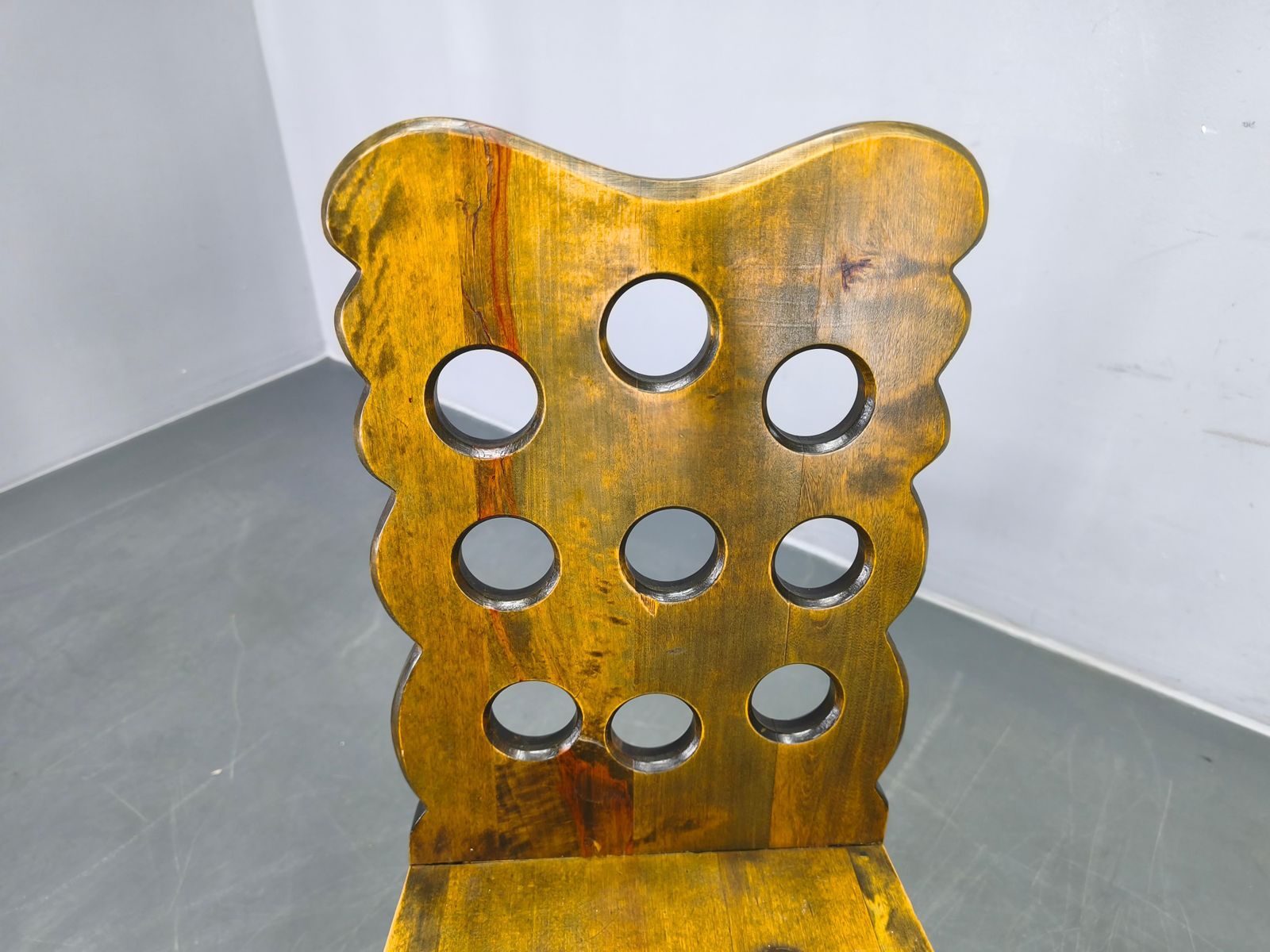 photo vinterior Set Of 3 Brutalist Wooden Chairs, Czechoslovakia, 1950s