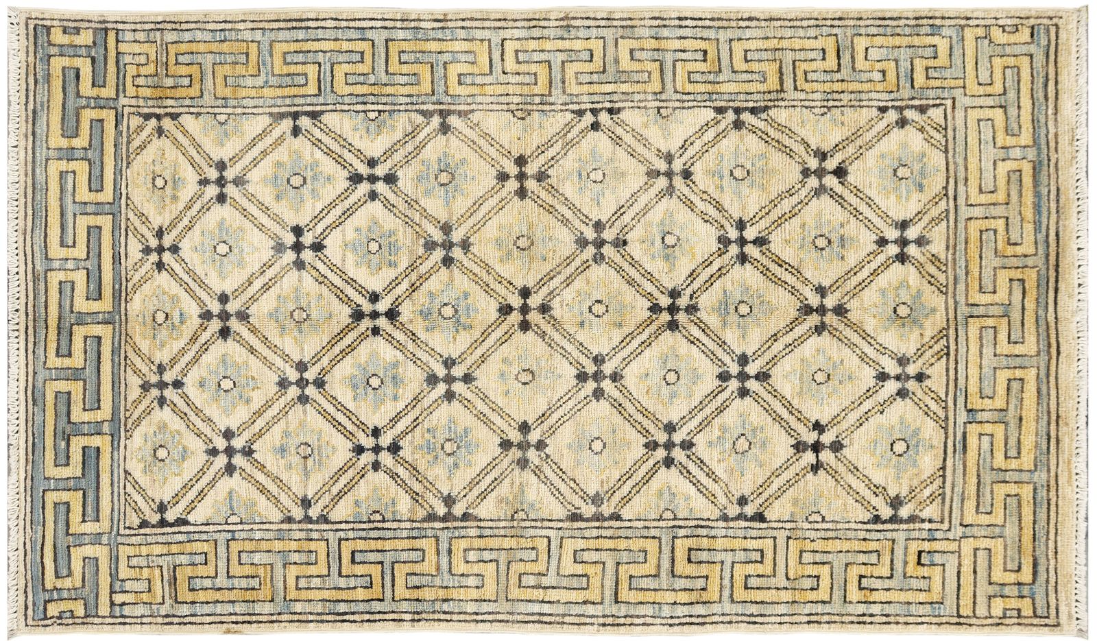 3x5 Ivory Khotan Oriental Handmade Tribal Rug photo buy
