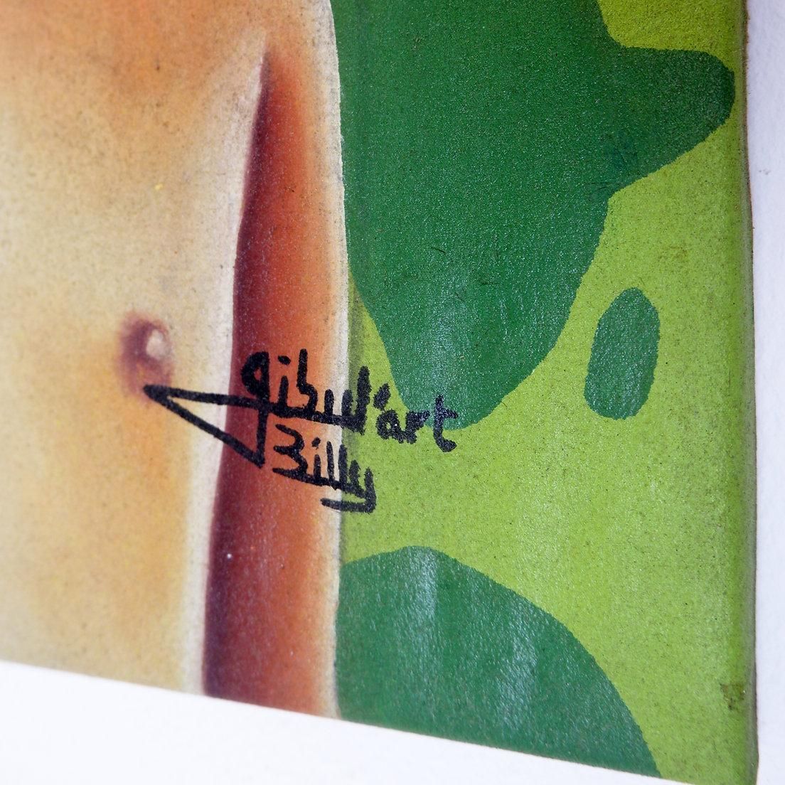 Art Billy Gubul'art  African Art   Acrylic On Fabric photo