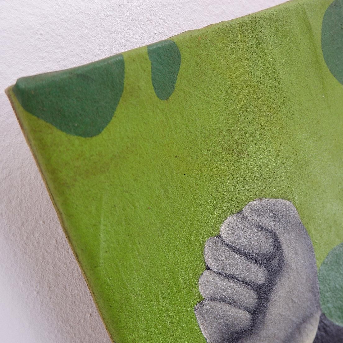 1081.0 Billy Gubul'art  African Art   Acrylic On Fabric photo