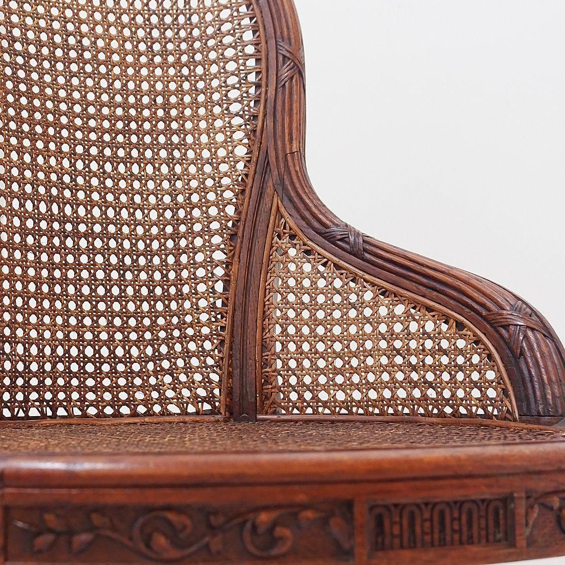 Pair Of Mahogany Armchairs, Louis XVI Style – Early 20th Century photo vintage