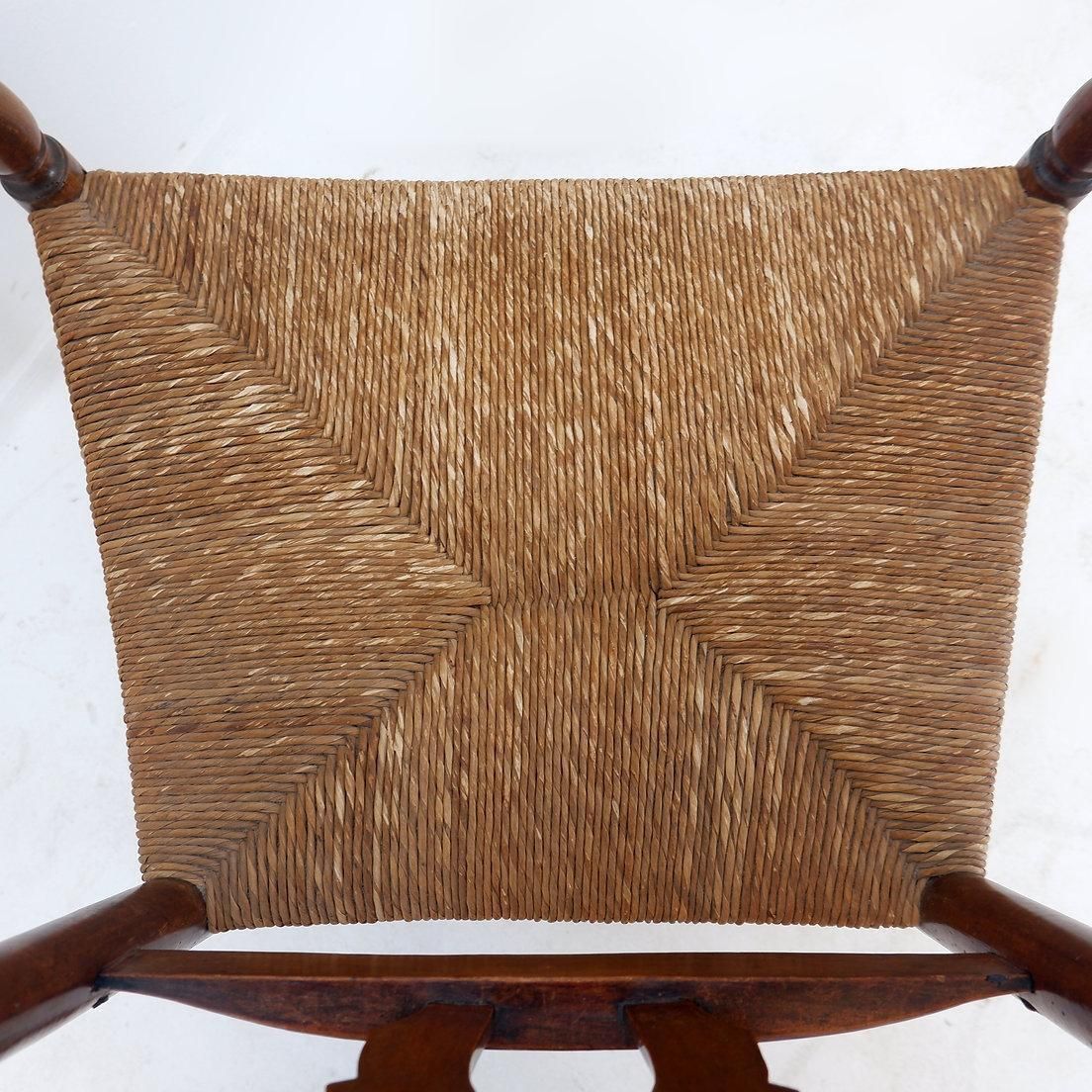 Early 20th Century French Country Armchair With High Back Design photo buy