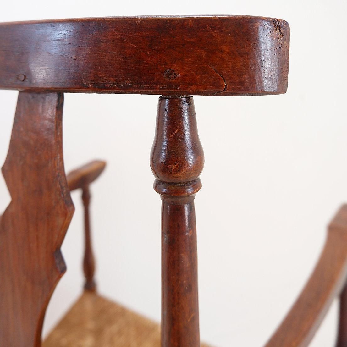 Furniture Early 20th Century French Country Armchair With High Back Design photo