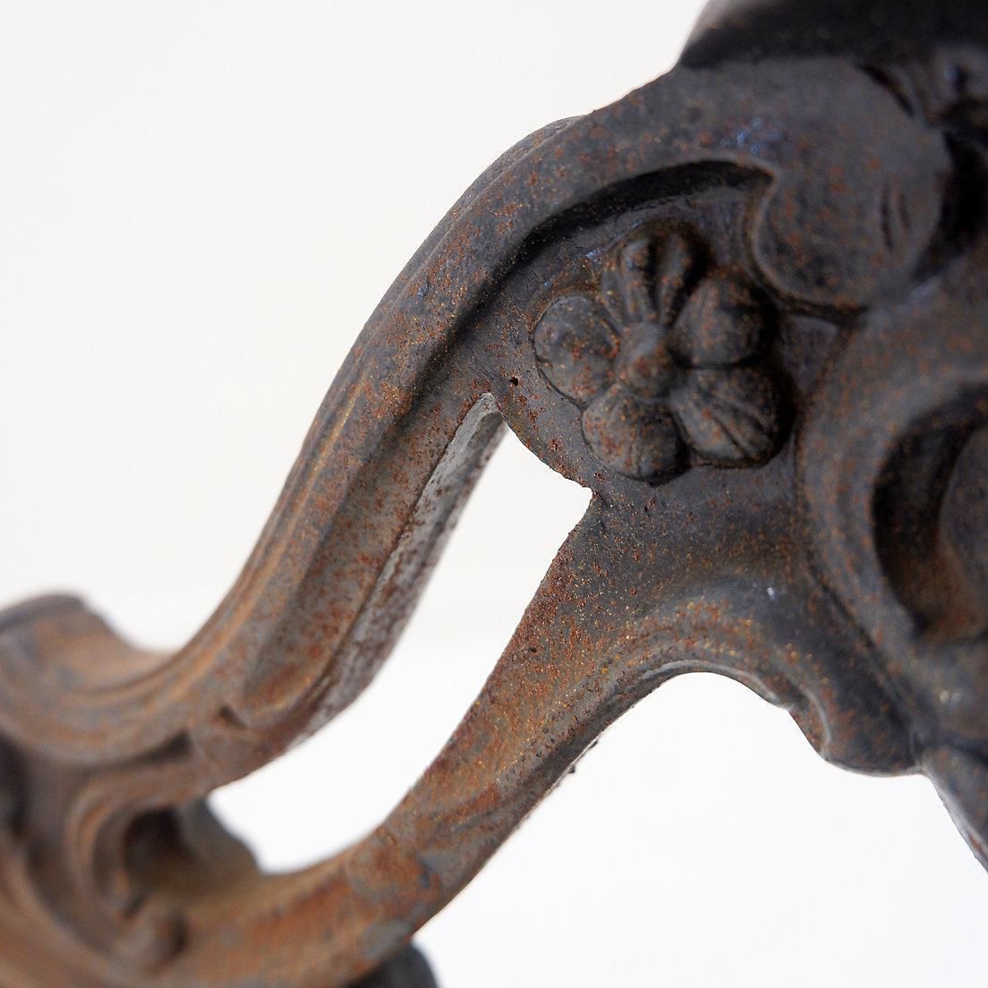 2674.0 Antique English Clothes Rail, Brass & Steel, Late 19th Century, 164cm photo