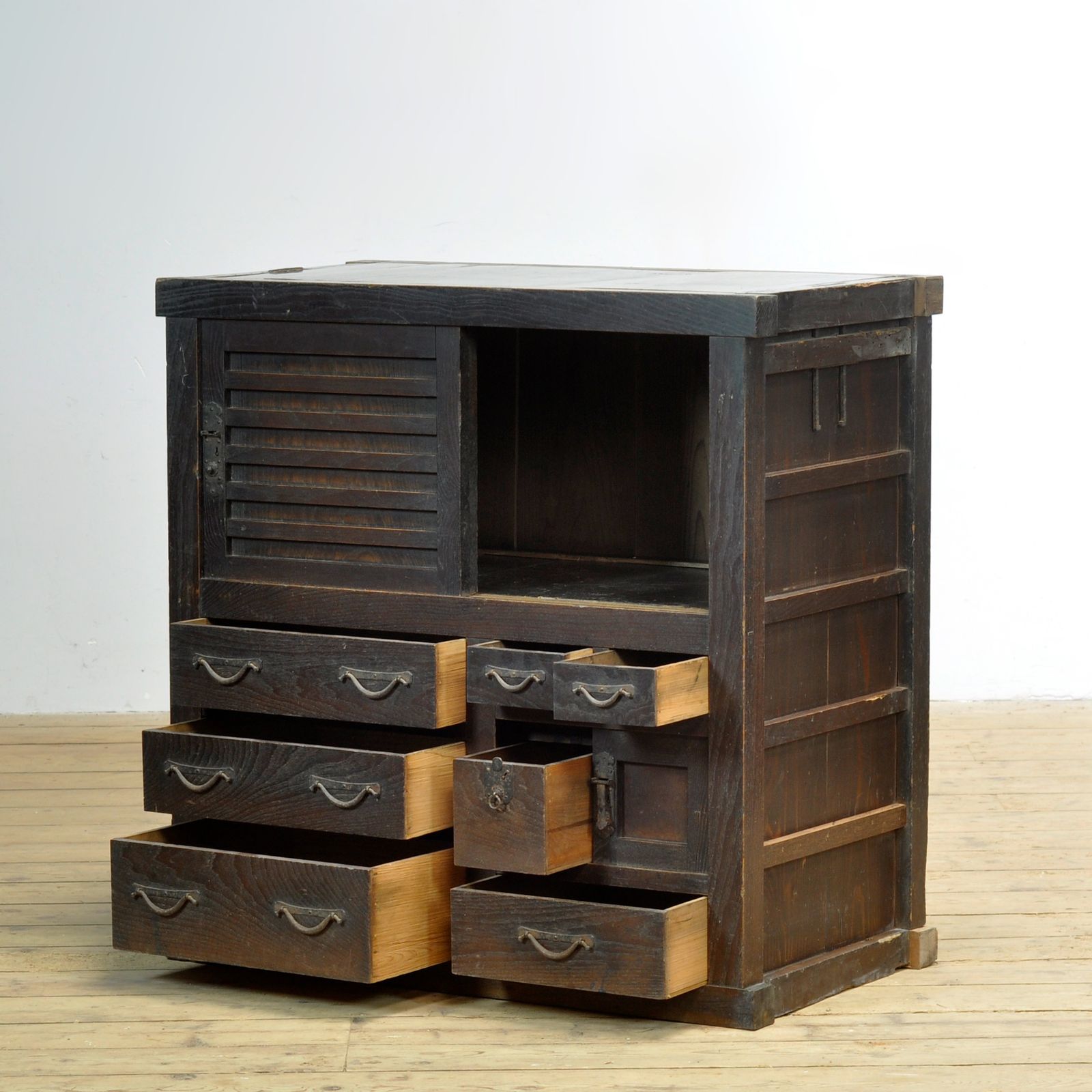 Japanese Tansu Chest Of Drawers, Circa 1900 photo 1200.0