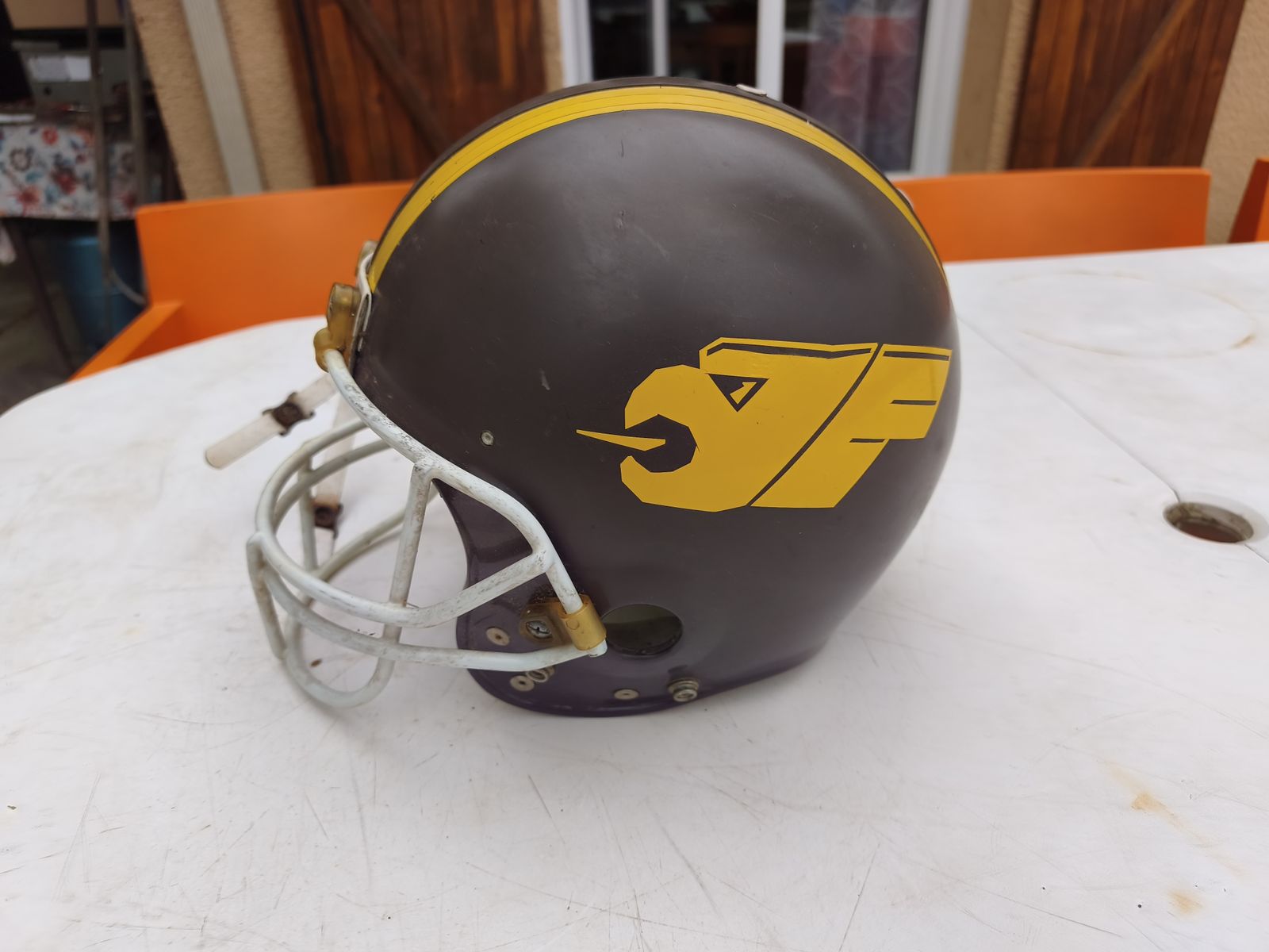 Vintage Pittsburgh American Football Helmet photo Home Decor