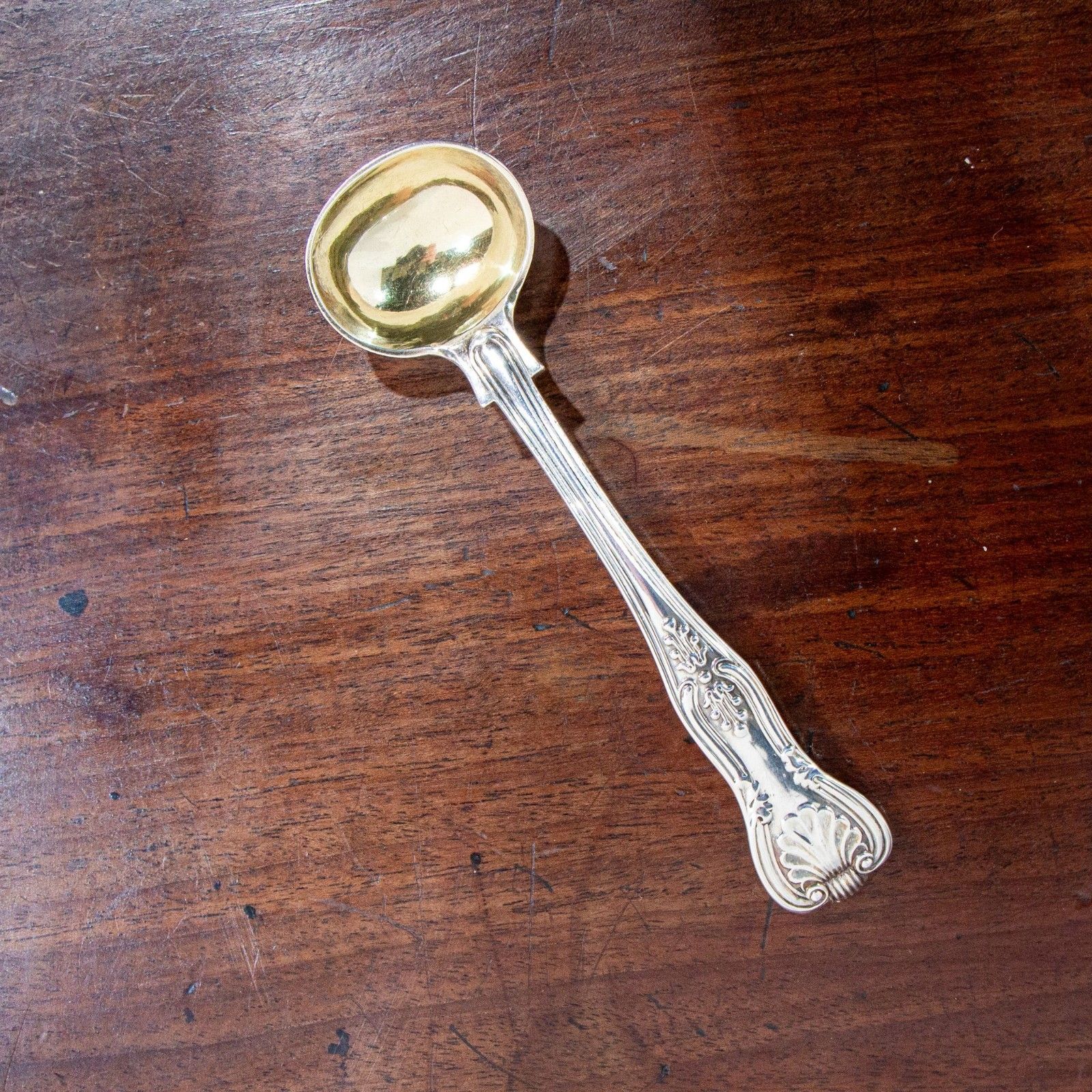 Four Victorian Silver Mustard Spoons photo buy