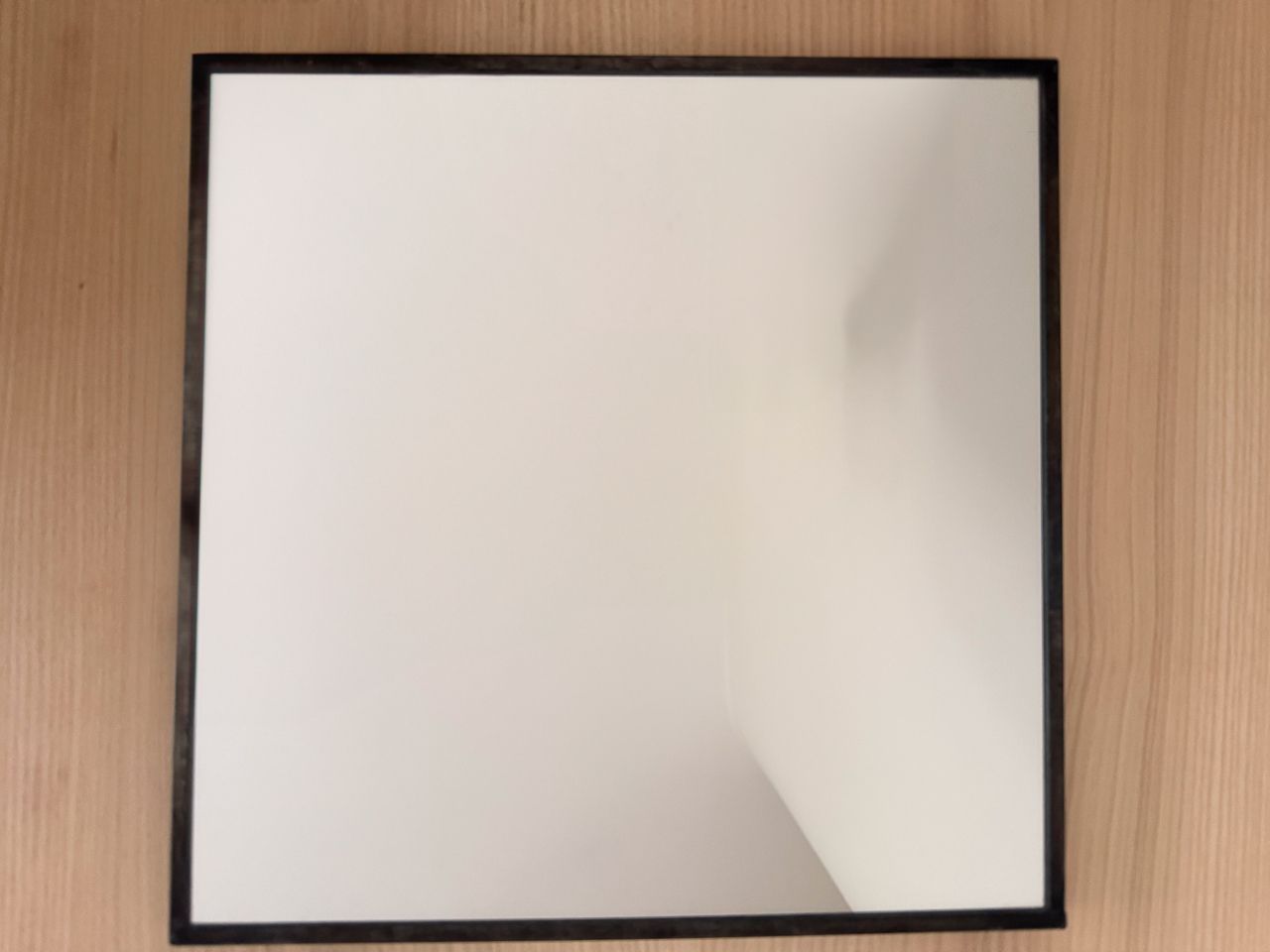 Set Of 7 Modular Wall Mirrors By Caravan In Black Metal Frame photo furniture